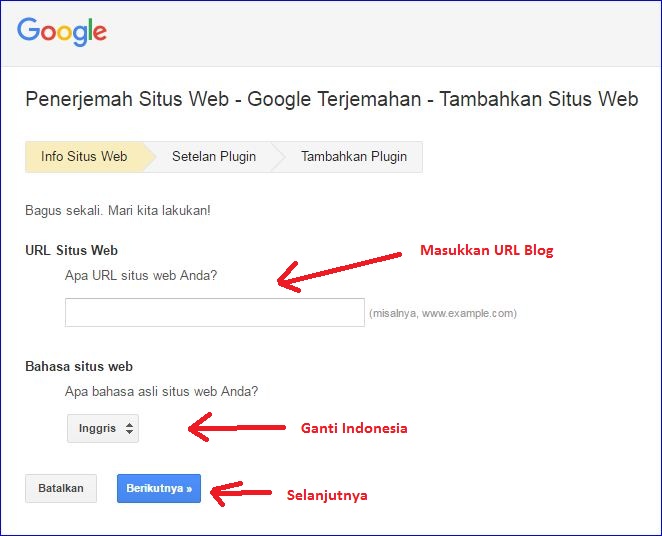 Cara Memasang Widget Google Translate pada Blog